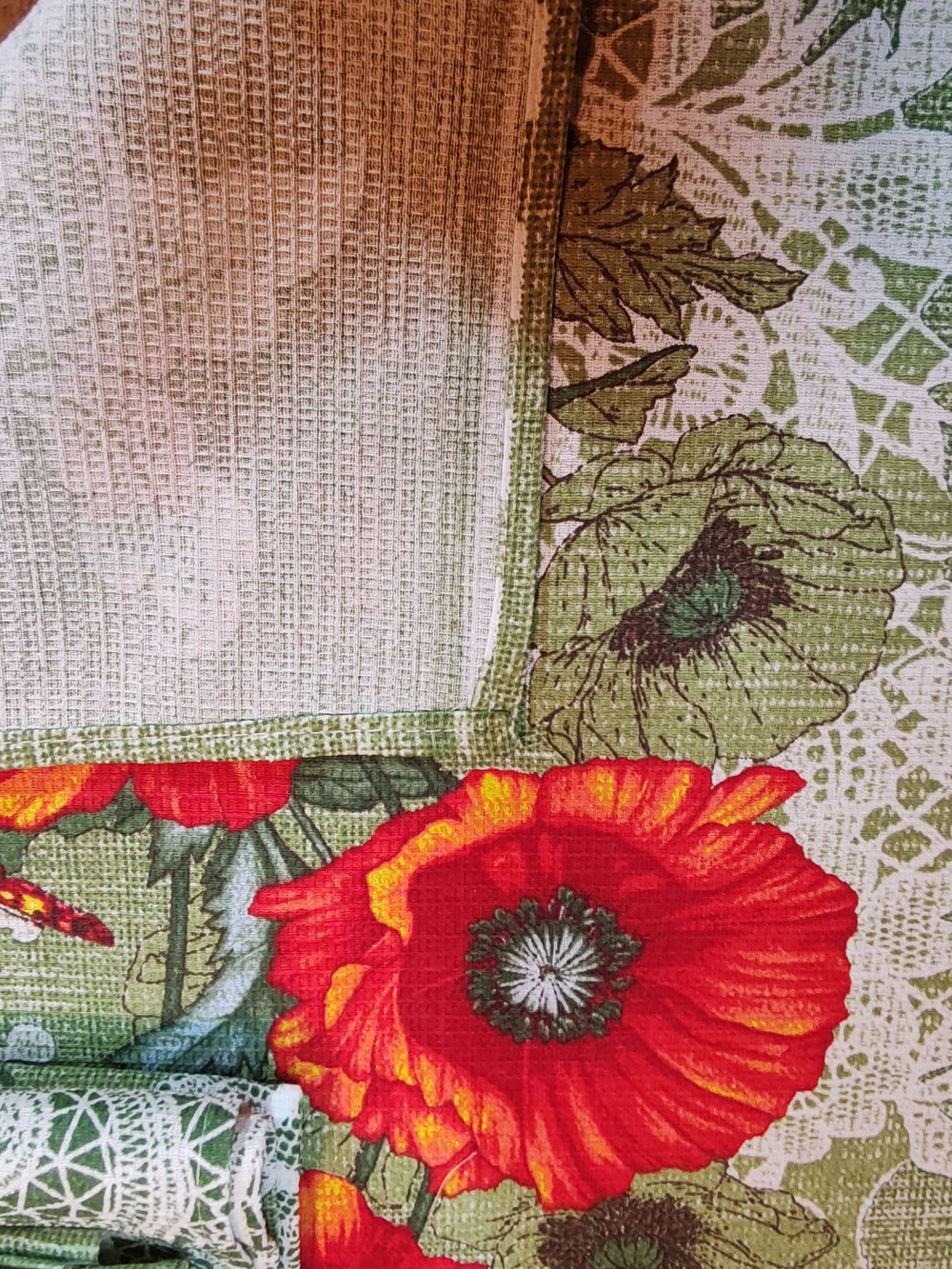 Набор кухонных полотенец, 3 шт , 45х60 см , рогожка