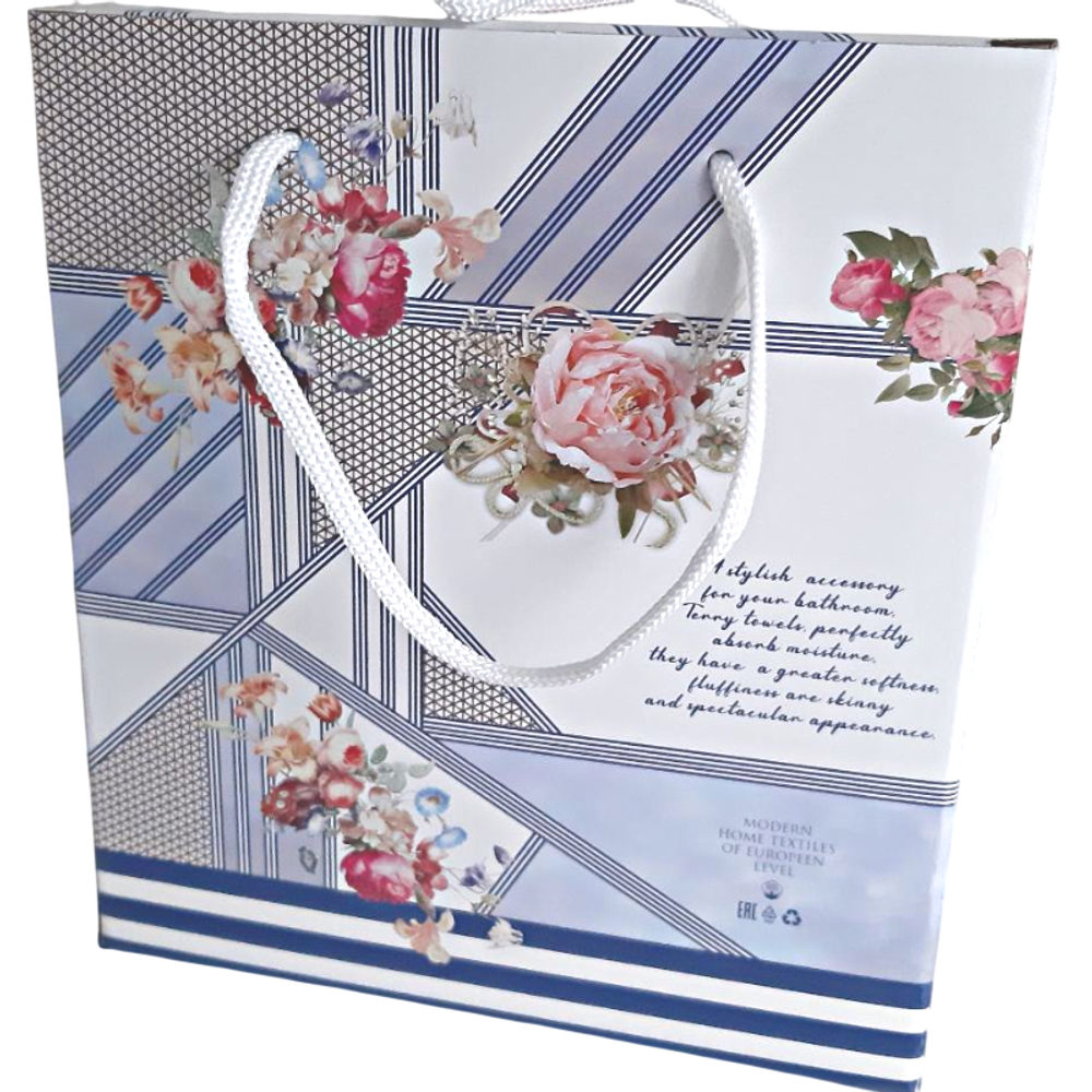 Набор из 3-х махровых полотенец в подарочной упаковке, 100% хлопок, Китай.