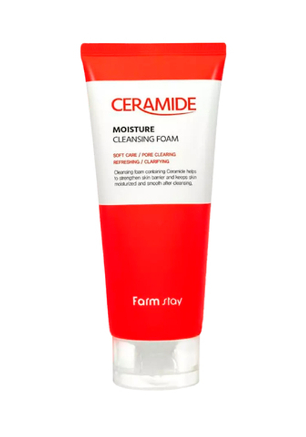 FarmStay Ceramide Moisture Cleansing Foam Увлажняющая очищающая пенка с керамидами