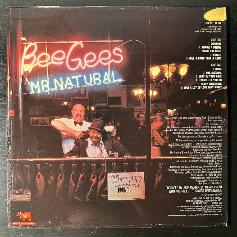 Bee Gees ‎– Mr. Natural (Англия 1974г.)