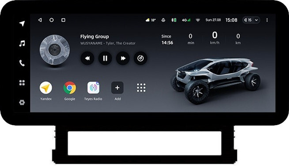 Магнитола для Toyota Land Cruiser 200 2015-2021 (без JBL) - Teyes LUX ONE ROUND монитор 12.3" 2K QLED на Android 10, CarPlay, 4G SIM-слот