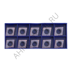 Пластина твердосплавная ISO CCMT120408-MFA APM20B AHNO по жаропроч. и нерж.стали, получистовая