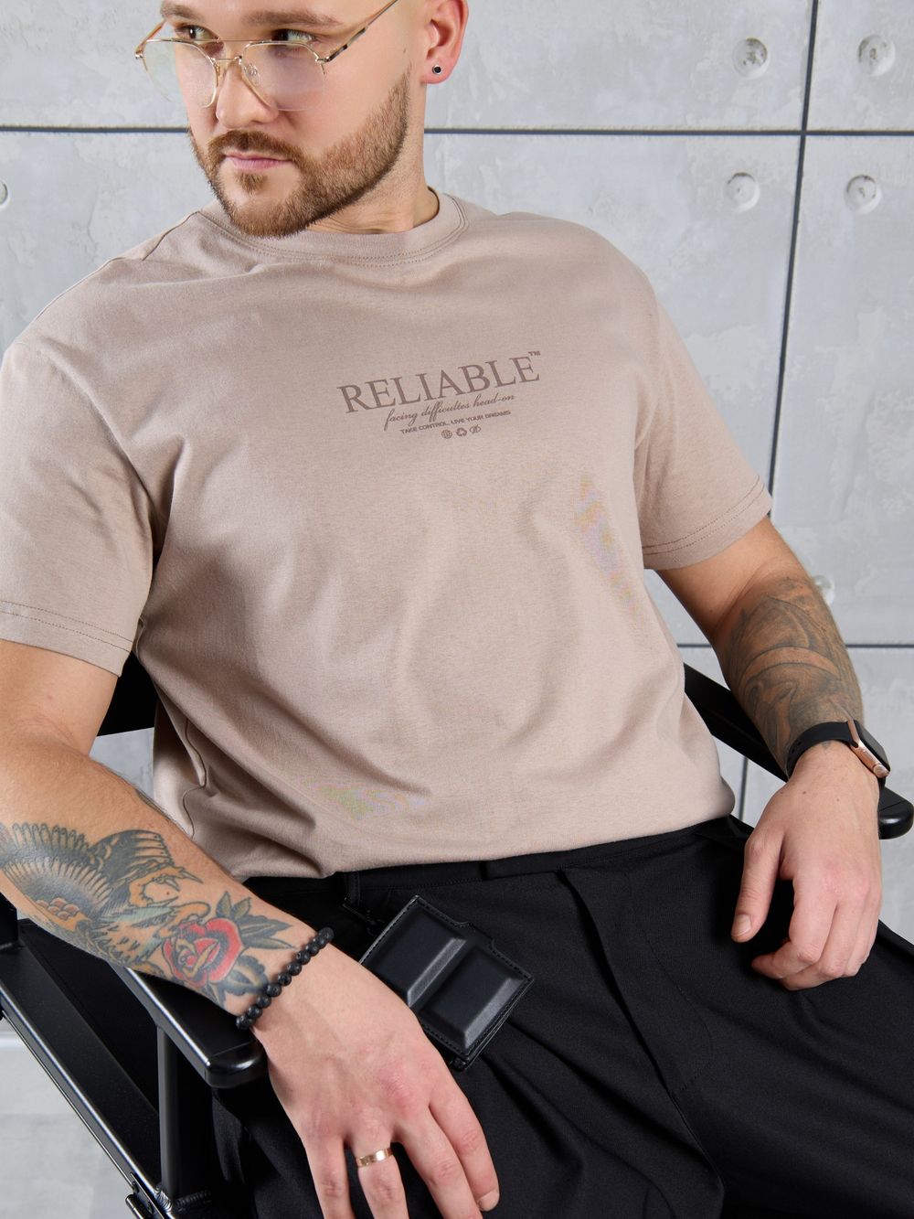 Фуфайка (футболка) мужская Джек-2 Виотекс БЕЖЕВЫЙ