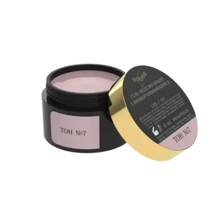 Камуфлирующий самовыравнивающийся гель бежевый с розовым (нейтральный) Тон №7 15мл,ОПЦИЯ