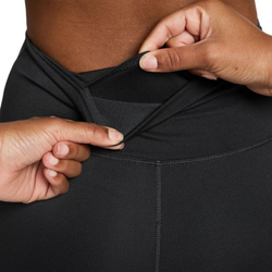 Женские леггинсы Nike One Seamless Front High Waisted Full Length - black/white