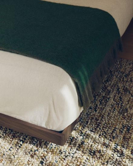 Плед Raylo из 100% хлопка с полосатым узором