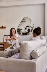 Abilen Полка из шпона дуба и белого лака 120 x 15 см