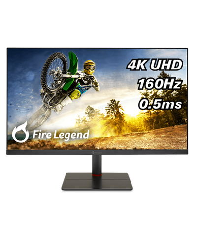 27'' AOPEN 27XV5KVymipruzx IPS, 3840x2160, 1 / 0,5ms, 400cd, 160Hz, 1xHDMI(2.1) + 1x DP(1.4) + 1x Type-C(65W) + Audio out + USB2.0x2(2up 2down)+ Speakers 3Wx2, H.Adj. 110 (by ACER)