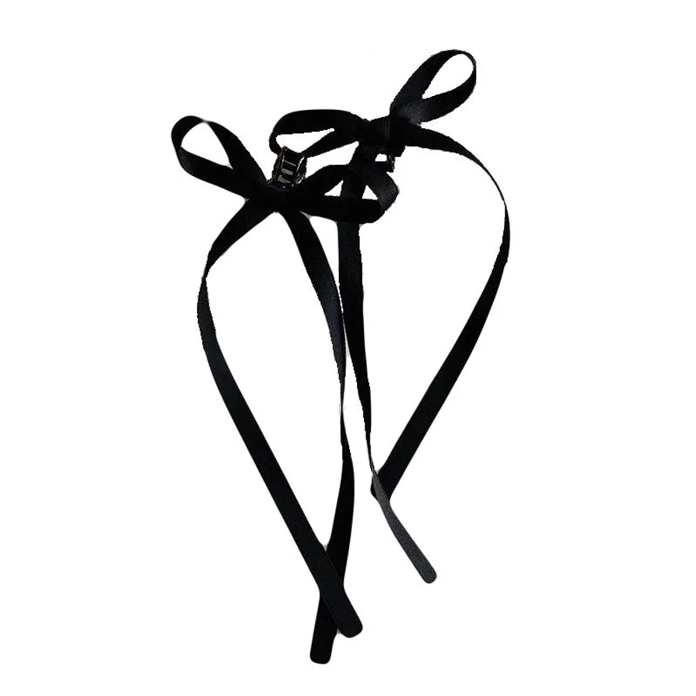 Pretty Girl 24-18001 Крабик для волос "Бант с лентами", 8,5 см