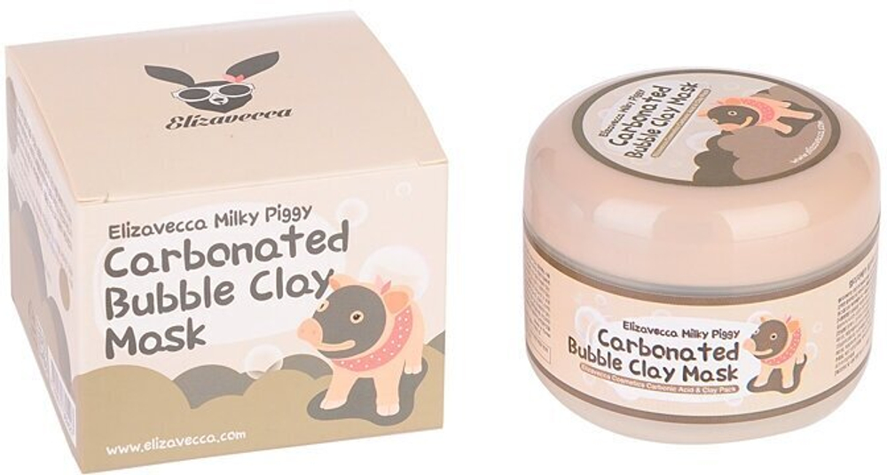 Elizavecca Milky Piggy пузырьковая глиняная маска, 100 г, 100 мл