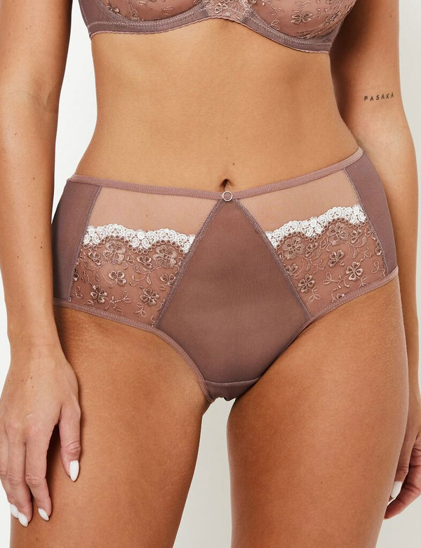 Трусы Subtille Marika слипы высокие (капучино)