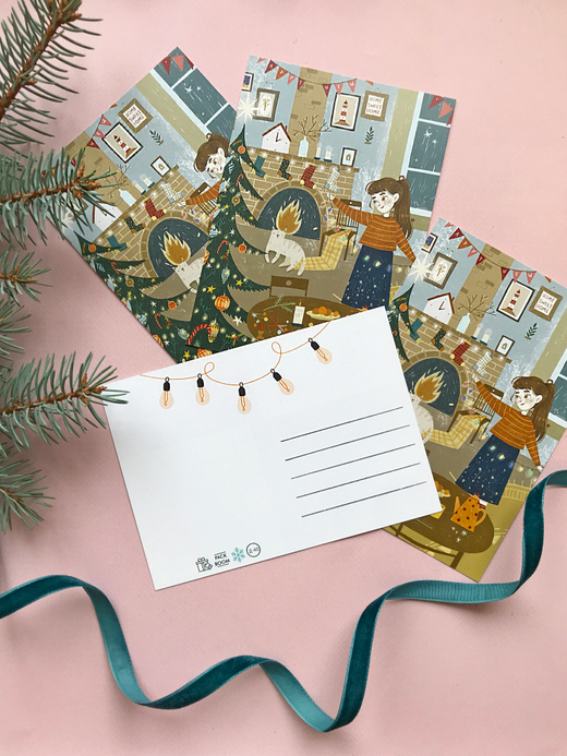 Открытка "Новый Год" 10 × 15 см