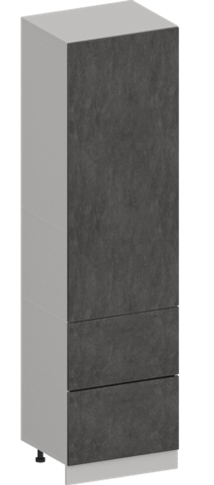 Кухня Модуль ШП2Я 600М Графит / Бетон