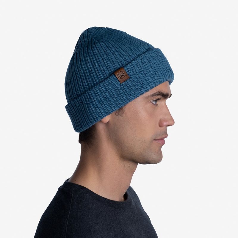 Вязаная шапка Buff Hat Knitted Kort Dusty Blue Фото 3