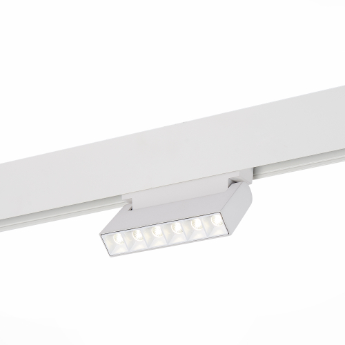 ST364.546.06 Магнитный трековый светильник белый LED 1*6W 4000K 532Lm Ra&gt;80 36° IP20 L120xW22xH108 48V SKYLINE 48