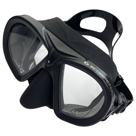 Маска Scorpena M3 с двумя ремешками черная