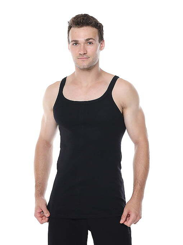 Майка мужская черный