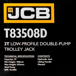 Домкрат подкатной гидравлический 3т JCB JCB-T83508 (D)