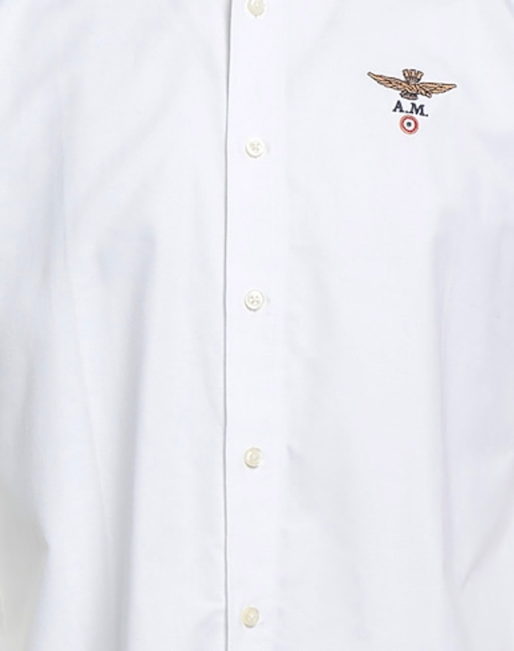 Рубашка муж. AERONAUTICA 1243 белый кор. рукав