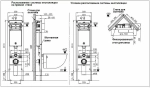 Унитаз с инсталляцией WeltWasser AMBERG 350 ST + MERZBACH 043 MT-GR + AMBERG RD-BL
