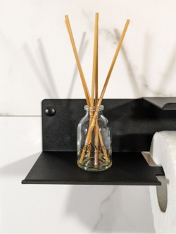 Держатель для туалетной бумаги MetaDec Shelf черный, 1шт