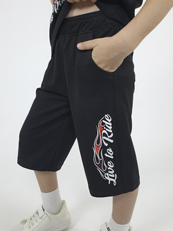 01-128-5 Комплект фуфайка+шорты для мальчика Luneva