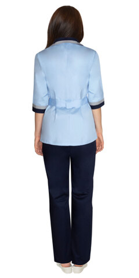 Костюм СИРИУС-ФЛОРА женский голубой с темно-синим