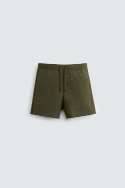 ZARA БАЗОВЫЕ ПЛАВКИ СРЕДНЕЙ ДЛИНЫ, ХАКИ