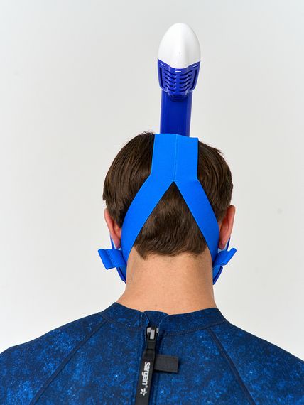 Маска полнолицевая Sargan Планета океан 2.0 синий/белый