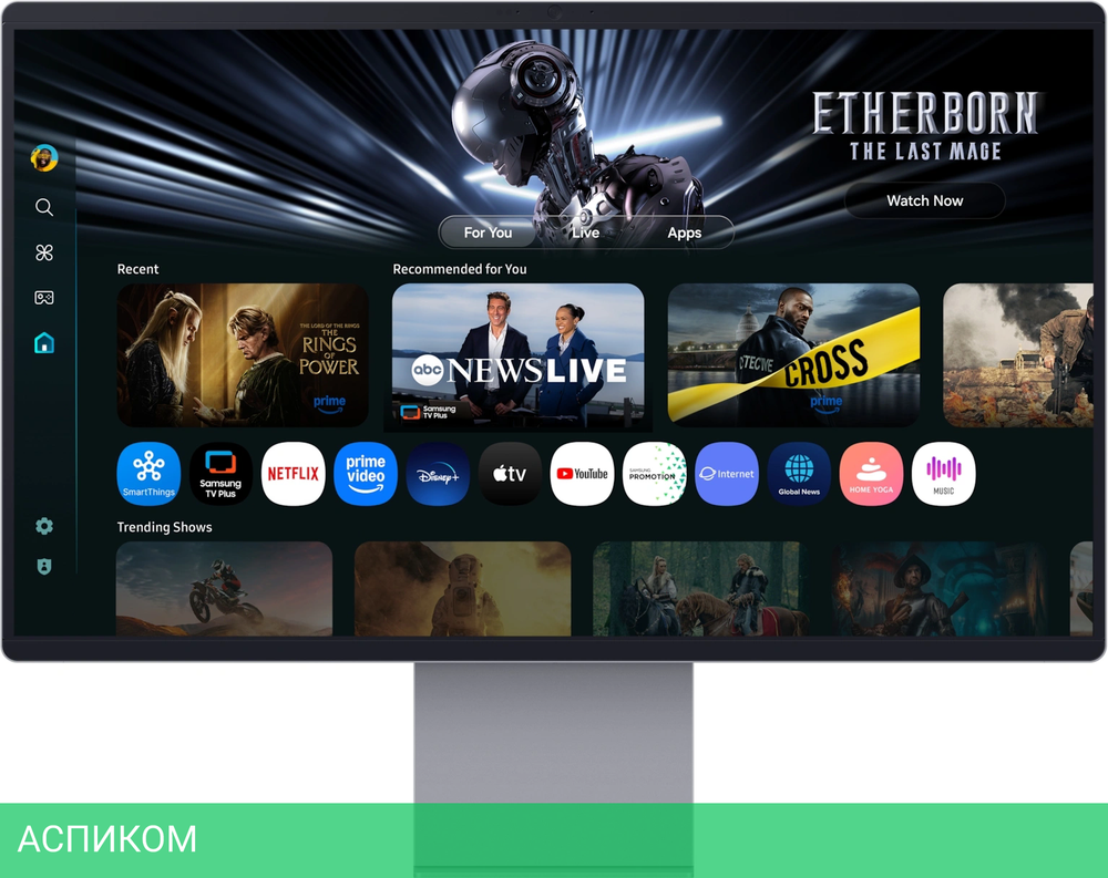 Монитор Samsung 32" Smart Monitor M9 LS32FM902SIXCI