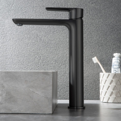 Смеситель для раковины Black&White Universe черный матовый (UK8302B)