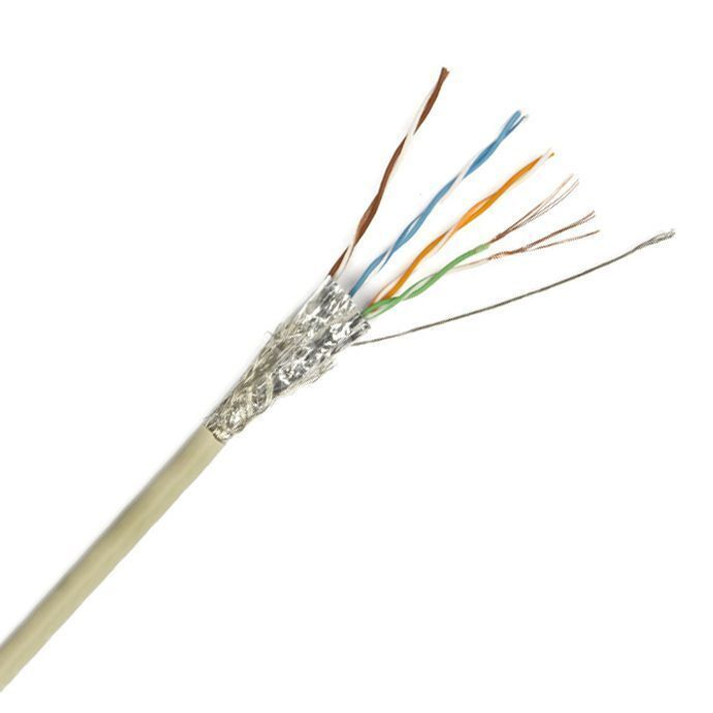Кабель витая пара Hyperline SFUTP4-C5E-P26-IN-LSZH-GY-305