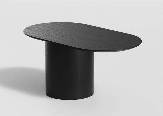 Столик Type овальный, основание D 29 см (черный)