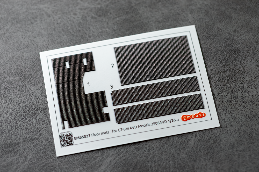 GT-SM Floor mats (lines pattern) for AVD Models 3506AVD 1/35 (3D decal)