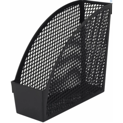 Лоток А4 вертикальный для бумаг Staff «Profit» 270*100*250мм сетчатый полипропилен черный (6/30)