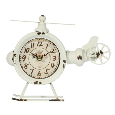 GAEM Часы настольные декоративные "Вертолет", L23 W7,5 H20 см, (1хАА не прилаг.)