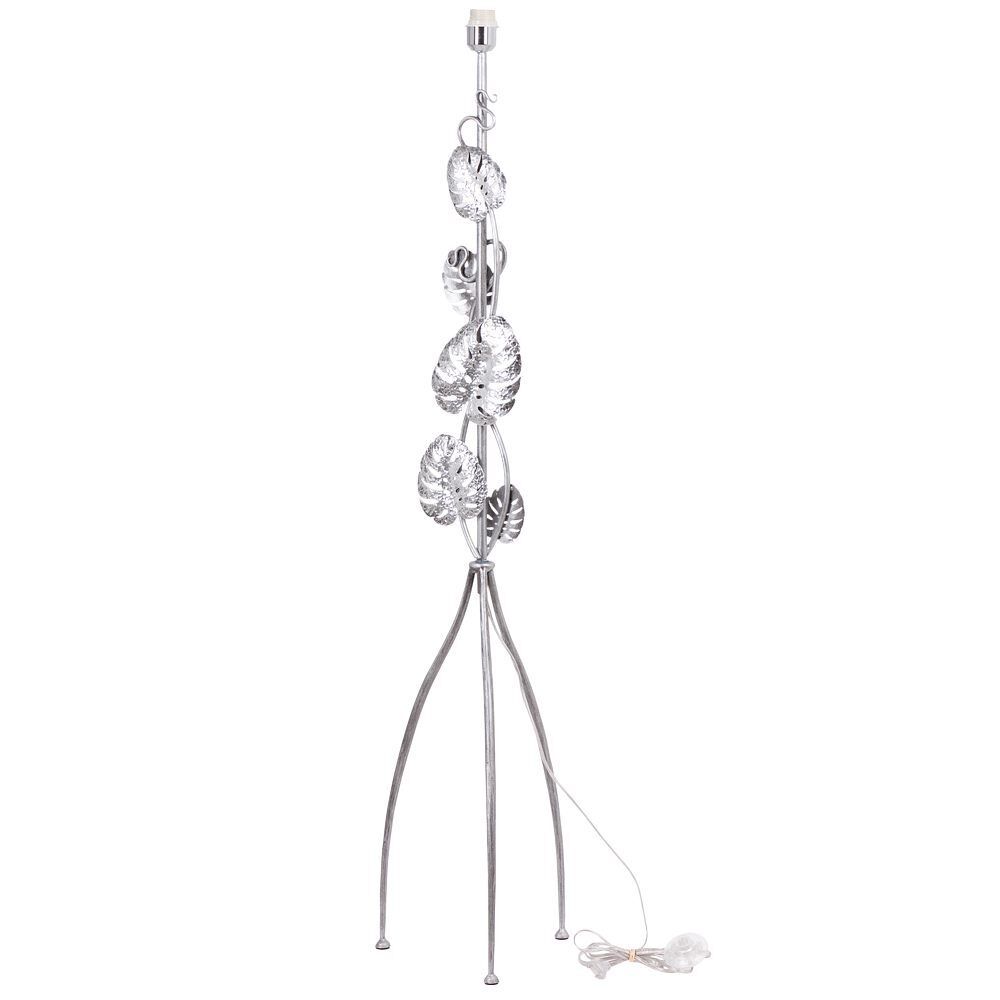 Светильник напольный торшер Monstera Deliciosa (Монстера) с абажуром Винтаж-2 Айвори