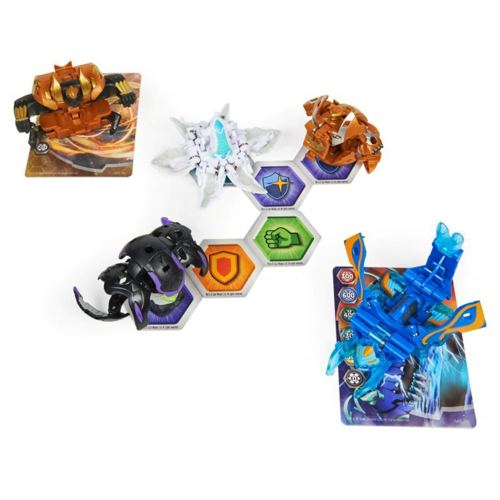 Bakugan Geogan Rising - набор фигурок Surturan и Swarmer из 5 бойцовских наборов 20134985