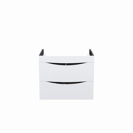 Тумба подвесная IDDIS Cloud, 60 см, белая/черный мрамор, CLO60B0i95