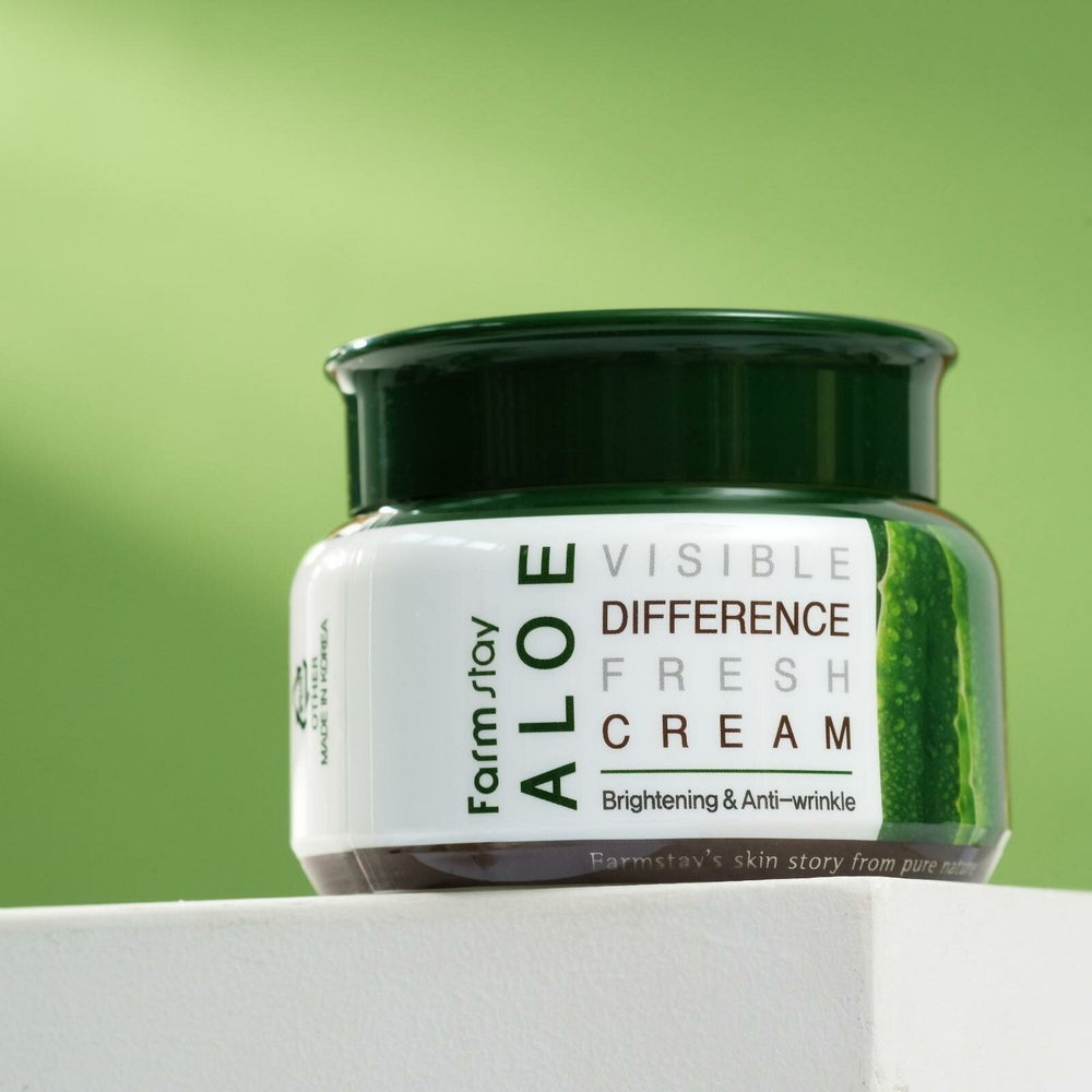 FarmStay Aloe Visible Difference Fresh Cream Освежающий крем с экстрактом алоэ