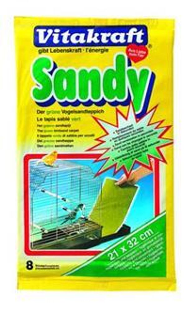 ПЕСОЧНОЕ ДНО для птиц SANDY 21х32см 8шт/уп