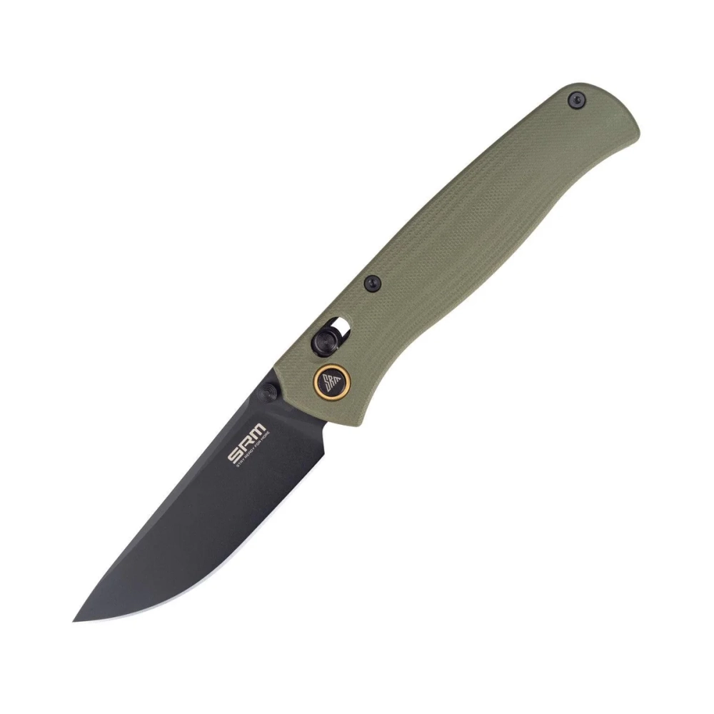 Нож складной SRM 255L-GP2 Medal PVD (10Cr15CoMoV, OD Green G10)