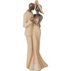 СТАТУЭТКА "ВЛЮБЛЕННЫЕ" СЕРИЯ "ФЬЮЖН" 10*10*31 СМ (КОР=8ШТ.)