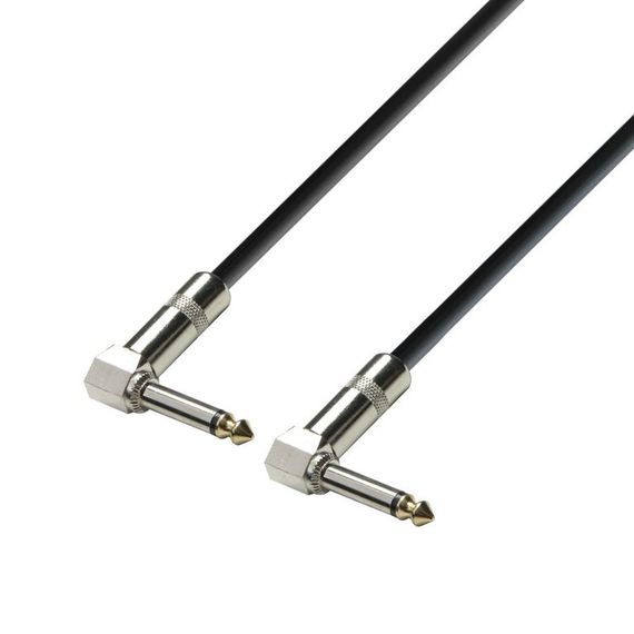 Adam Hall K3IRR0030 - патч-кабель инструментальный, TRS (jack) 6,3 mm mono (угловой) - TRS (jack) 6,