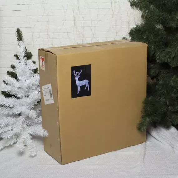 Светодиодная фигура Олень Величавый 60×100×35 см., акрил, 144 белых белых LED, 8 режимов, 24 В, Luazon Lighting (3613097)