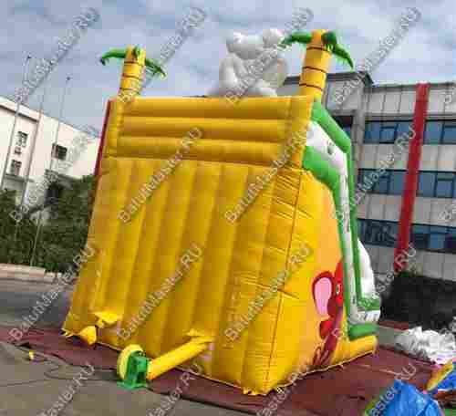 Надувной батут-горка "Тропический микс" 7*4*7 м