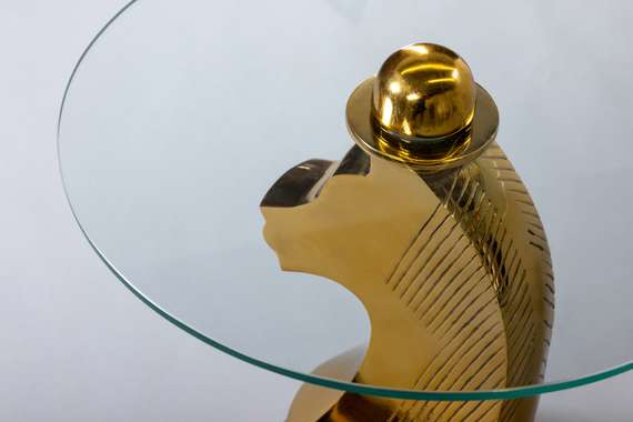 Кофейный стол &quot;Лошадь&quot; золото