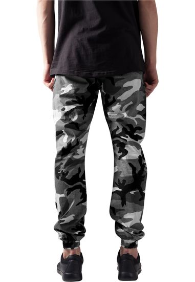 Брюки URBAN CLASSICS Camo Ripstop Jogging Pants (Серый (Snow Camo)