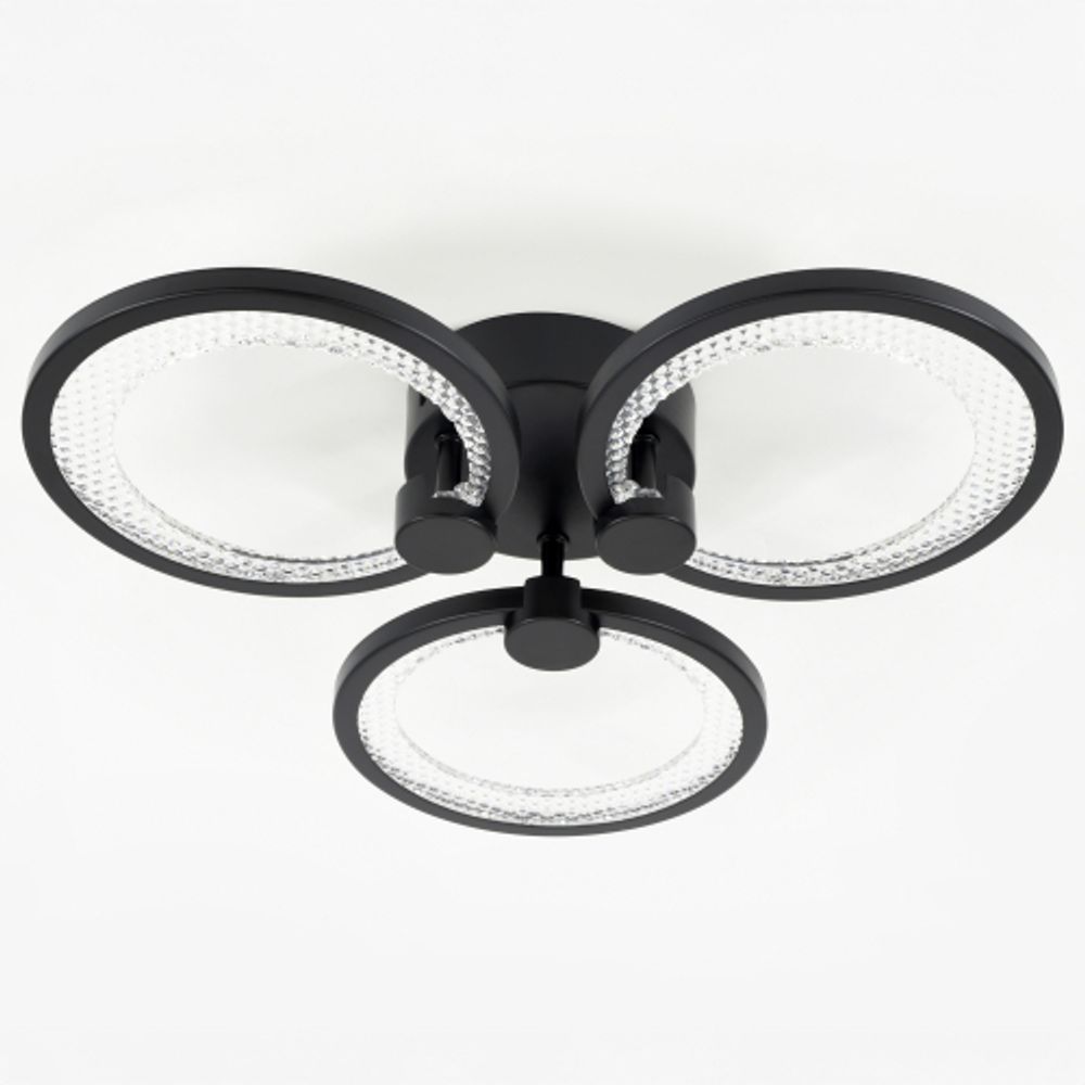 Светильник потолочный светодиодный ЭРА Модерн Odry CLL-1-46W 3K-6,5K RC BK с ДУ черный