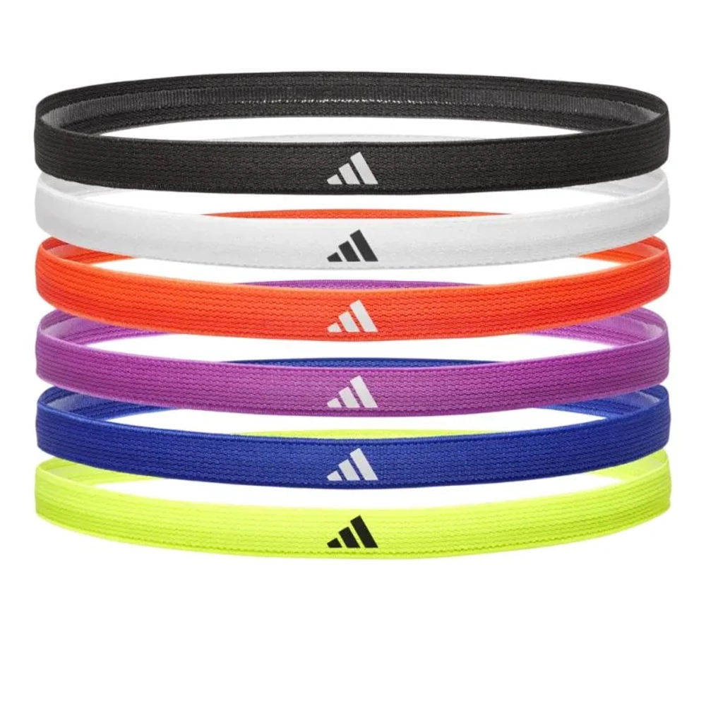 Band Adidas Hairband 6P - black/white/red/purple/blue/yellow